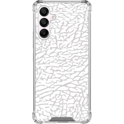 Elephant Print White Galaxy A16 5G Clear Case
