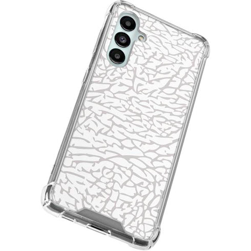 Elephant Print White Galaxy A16 5G Clear Case