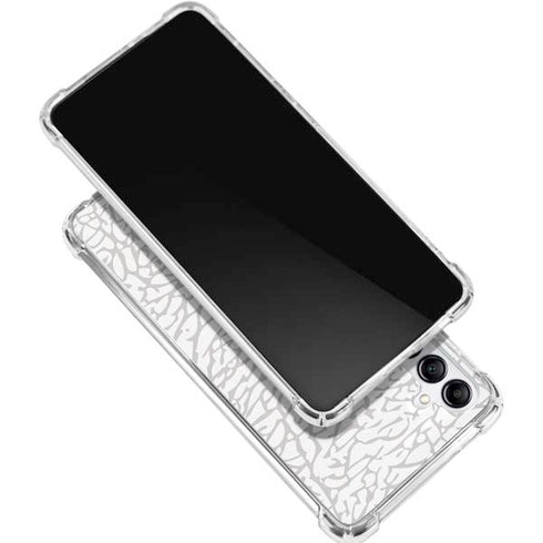 Elephant Print White Galaxy A16 5G Clear Case