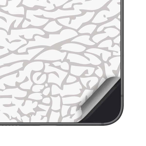 Elephant Print White Galaxy A16 5G Skin