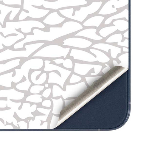 Elephant Print White Galaxy A35 5G Skin