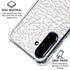 Elephant Print White Galaxy A36 5G Clear Case