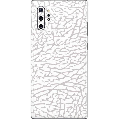 Elephant Print White Galaxy Note 10 Plus Skin