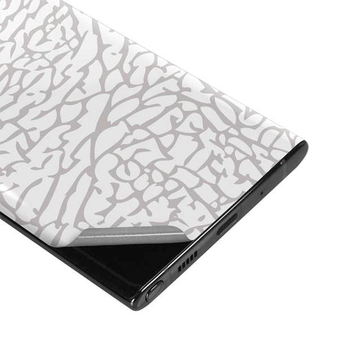 Elephant Print White Galaxy Note 10 Plus Skin