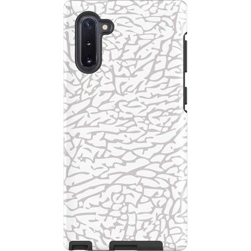 Elephant Print White Galaxy Cases