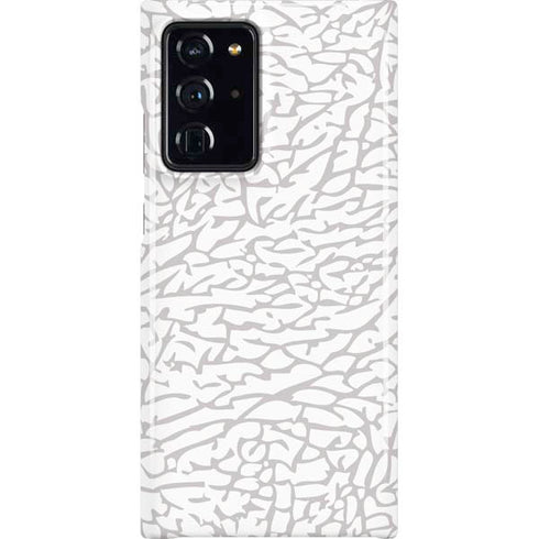 Elephant Print White Galaxy Cases