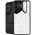 Elephant Print White Galaxy S25 Kickstand Case