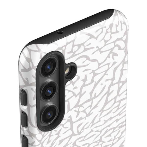 Elephant Print White Galaxy S25 Plus Impact Case