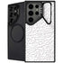 Elephant Print White Galaxy S25 Ultra Kickstand Case