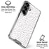 Elephant Print White Galaxy S26 Clear Case