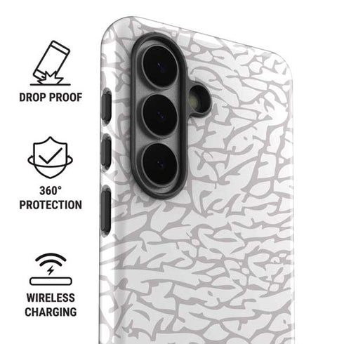 Elephant Print White Galaxy S26 Impact Case