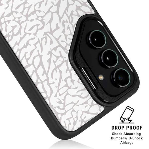 Elephant Print White Galaxy S26 Kickstand Case