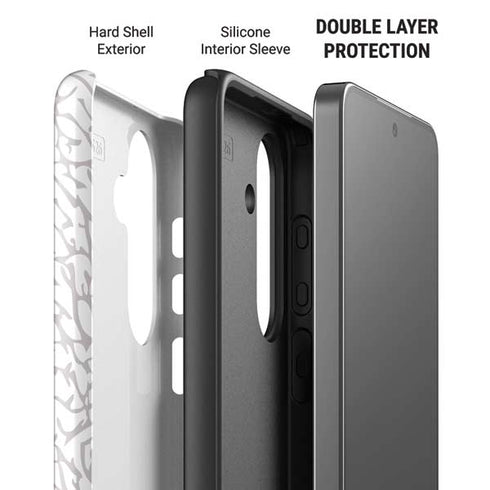 Elephant Print White Galaxy S26 Plus Impact Case