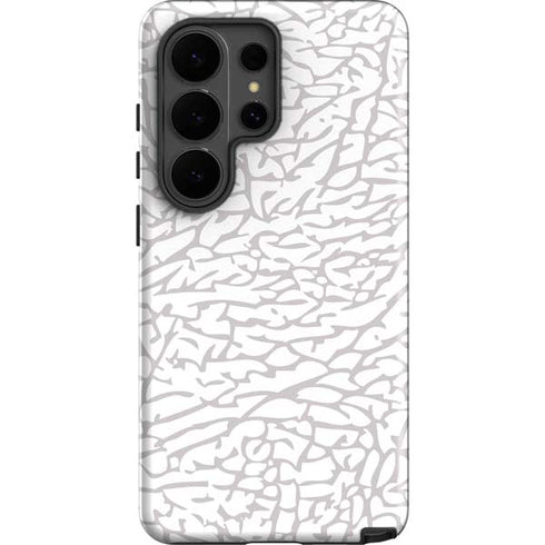 Elephant Print White Galaxy S26 Ultra Impact Case