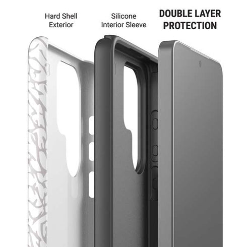 Elephant Print White Galaxy S26 Ultra Impact Case