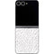 Elephant Print White Galaxy Z Flip6 Skin