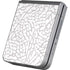 Elephant Print White Galaxy Z Flip6 Skin