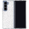 Elephant Print White Galaxy Z Fold5 5G Clear Case