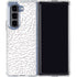 Elephant Print White Galaxy Z Fold5 5G Clear Case