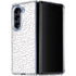 Elephant Print White Galaxy Z Fold5 5G Clear Case