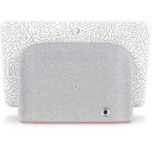 Elephant Print White Google Home Hub Skin