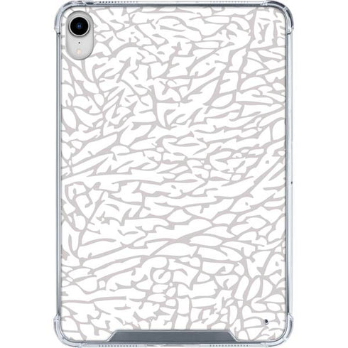 Elephant Print White iPad 11th Gen (2025) Clear Case
