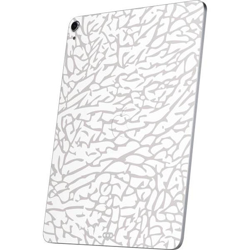 Elephant Print White Apple iPad Air Skin
