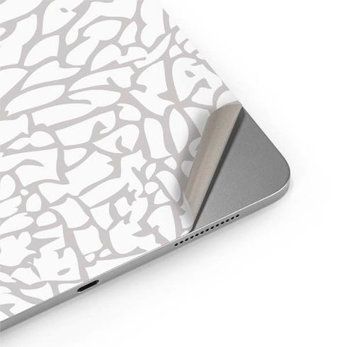 Elephant Print White Apple iPad Air Skin