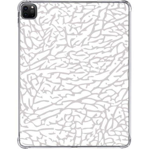 Elephant Print White iPad Pro 11in (2024) Clear Case