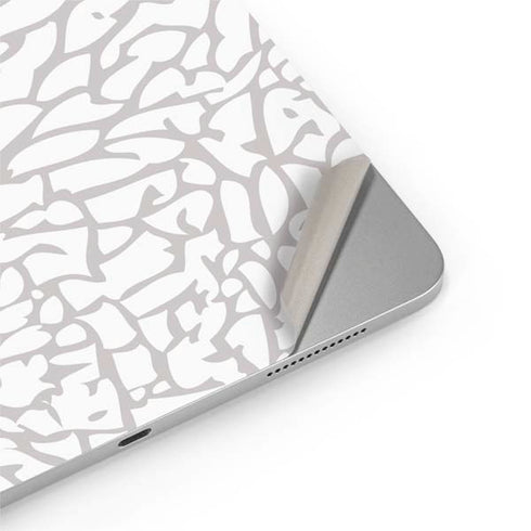 Elephant Print White iPad Pro 13in M4 (2024) Skin