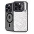 Elephant Print White iPhone 14 Pro Max Kickstand Case