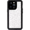 Elephant Print White iPhone 15 Pro Waterproof Case