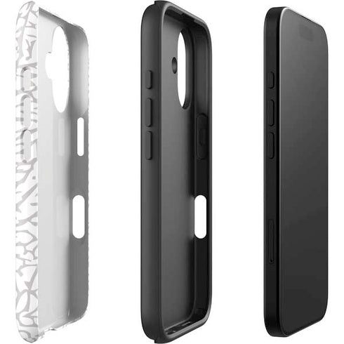 Elephant Print White iPhone 16 Impact Case
