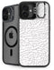 Elephant Print White iPhone 16 Kickstand Case