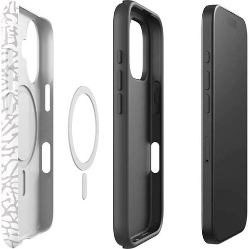 Elephant Print White iPhone 16 Plus Magsafe Impact Case