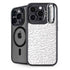 Elephant Print White iPhone 16 Pro Kickstand Case