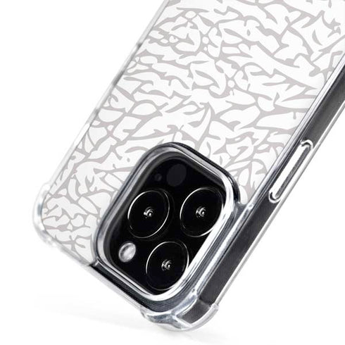 Elephant Print White iPhone 16 Pro Max MagSafe Case