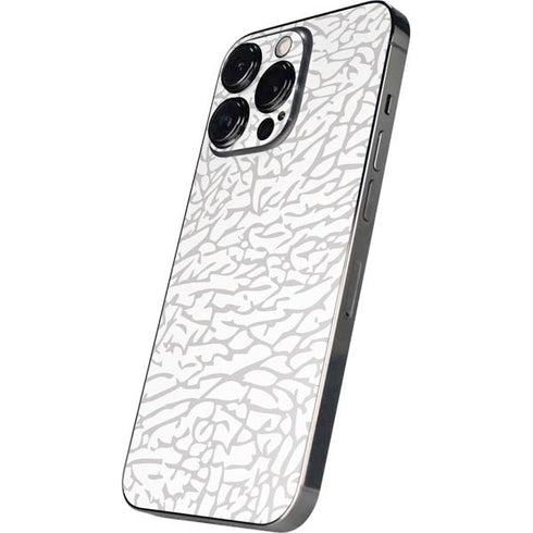 Elephant Print White iPhone 16 Pro Max Skin