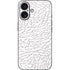 Elephant Print White iPhone 16 Skin