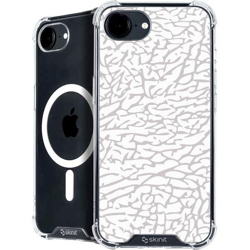 Elephant Print White iPhone 16e MagSafe Case