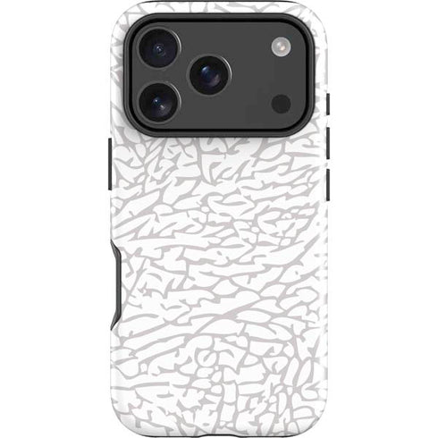 Elephant Print White iPhone 18 Pro Max Impact Case
