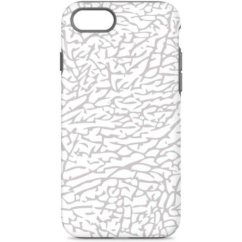 Elephant Print White iPhone Cases