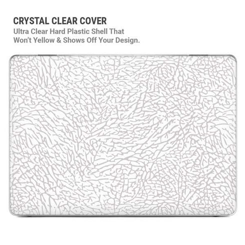 Elephant Print White MacBook Pro 14in (2021-24) Case plus Skin