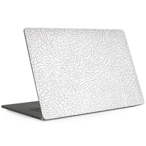 Elephant Print White MacBook Skins