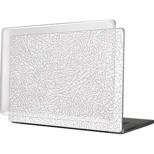 Elephant Print White MacBook Cases