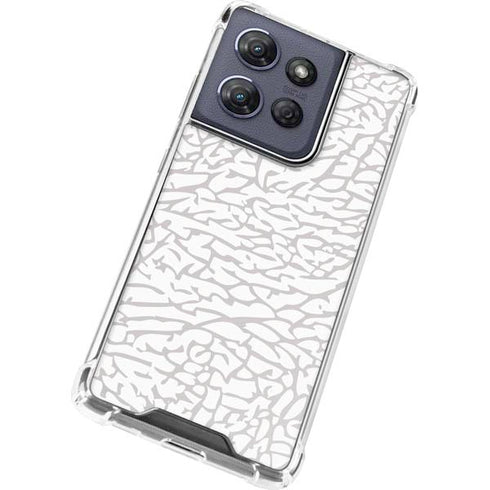 Elephant Print White Moto G Stylus 5G (2025) Clear Case