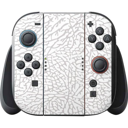 Elephant Print White Nintendo Switch 2 (2025) with Joy-Con Skin