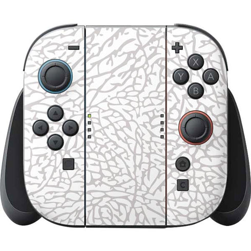 Elephant Print White Nintendo Skins