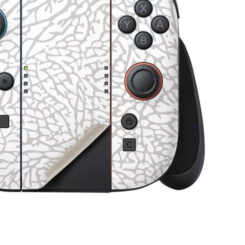 Elephant Print White Nintendo Switch 2 (2025) Joy-Con Controller Skin