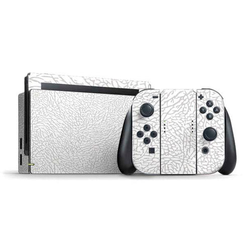 Elephant Print White Nintendo Skins